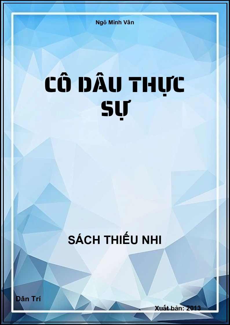 Cô dâu thực sự