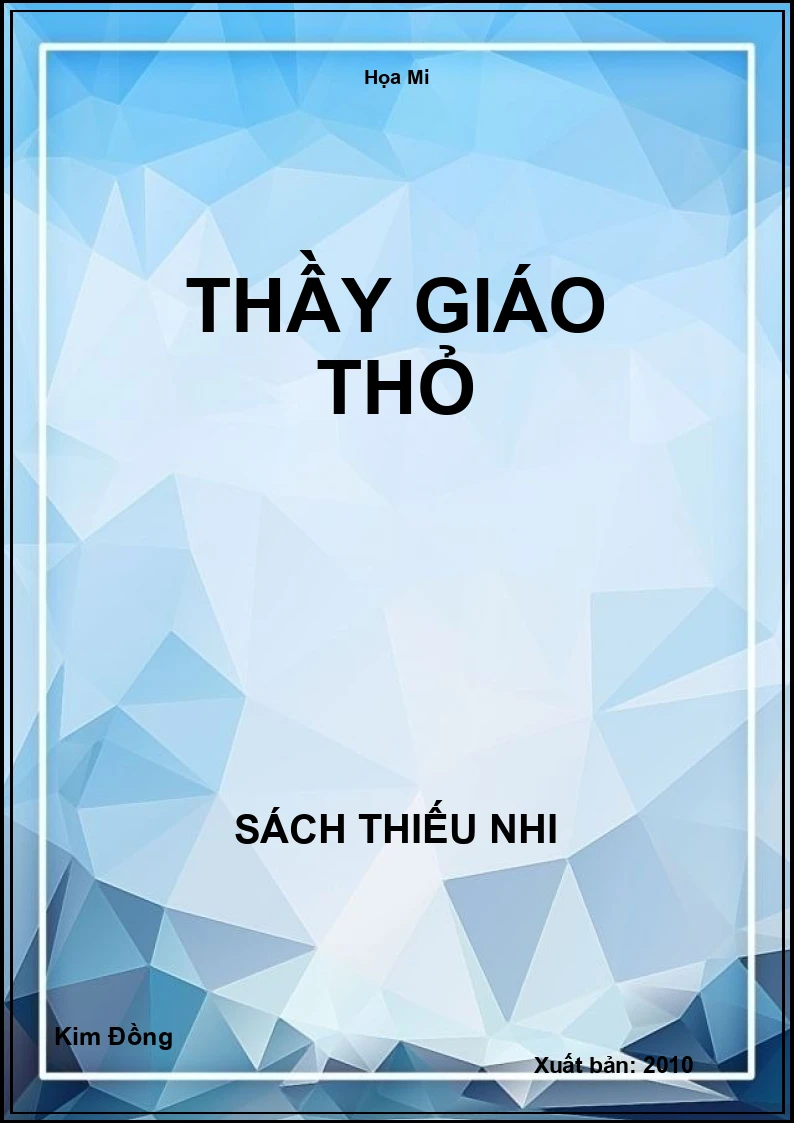 Thầy giáo thỏ
