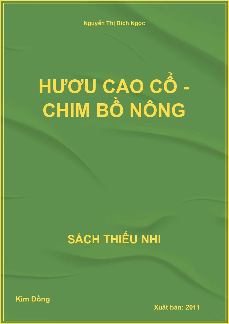 Hươu cao cổ - Chim bồ nông
