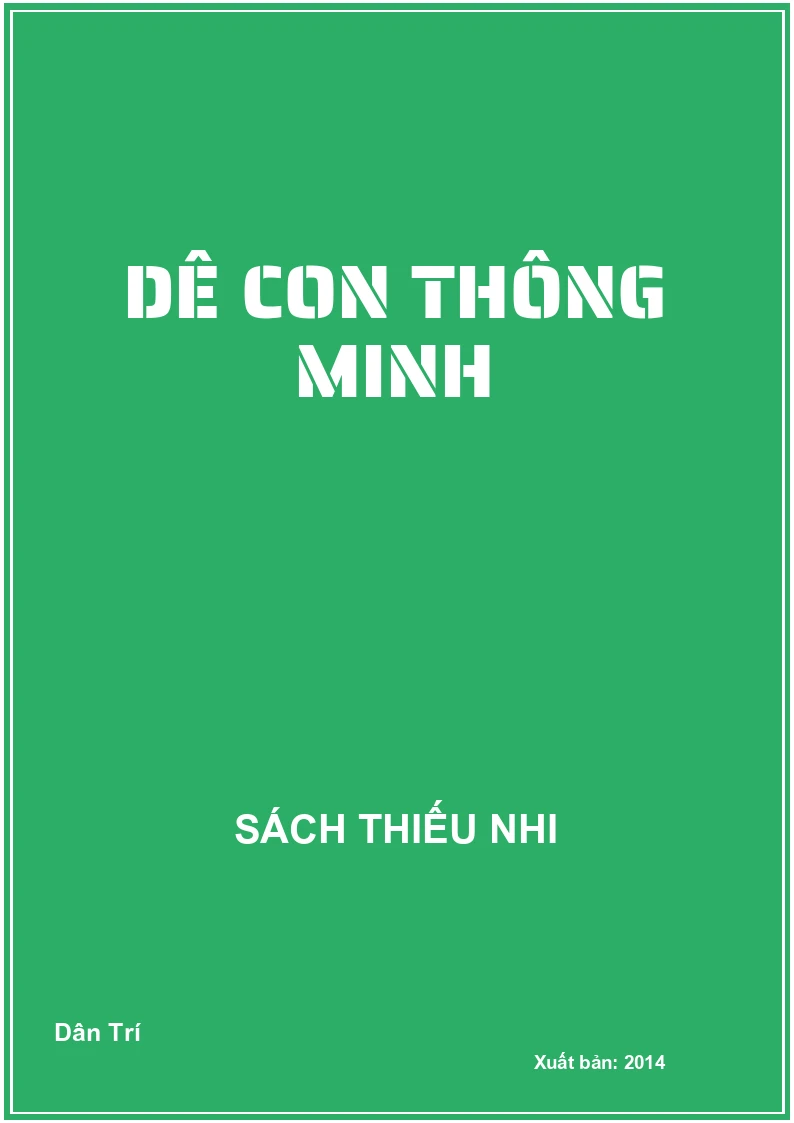 Dê con thông minh
