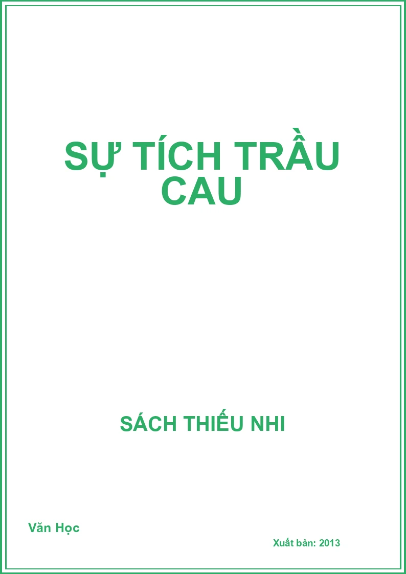 Sự tích trầu cau
