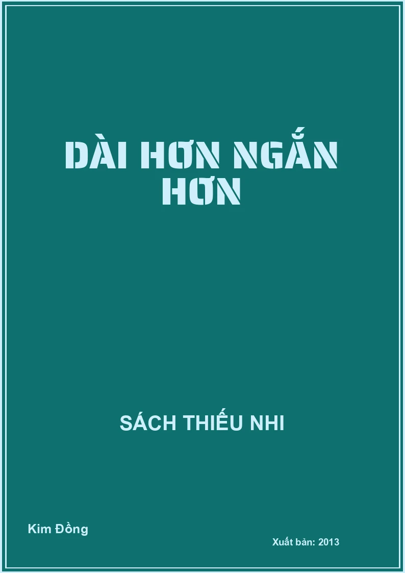 Dài hơn ngắn hơn
