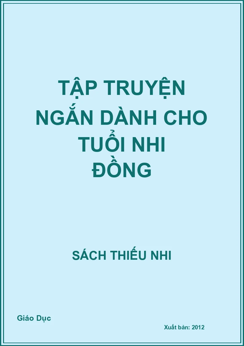 Tập truyện ngắn dành cho tuổi nhi đồng