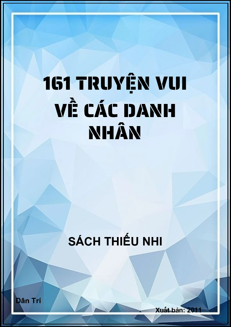 161 truyện vui về các danh nhân