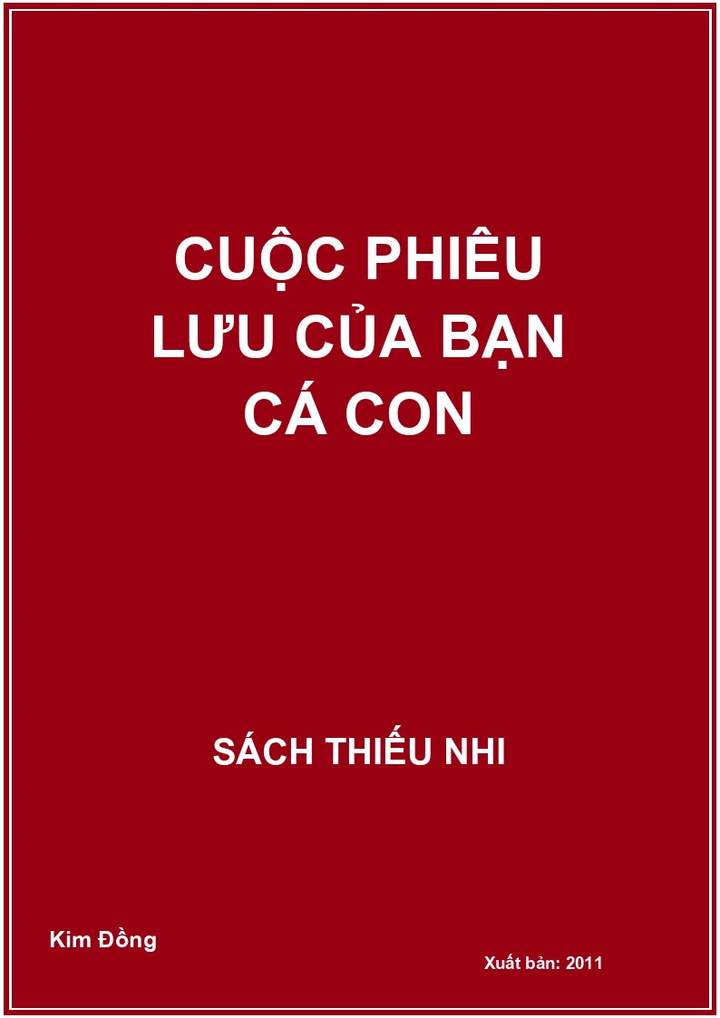 Cuộc phiêu lưu của bạn cá con