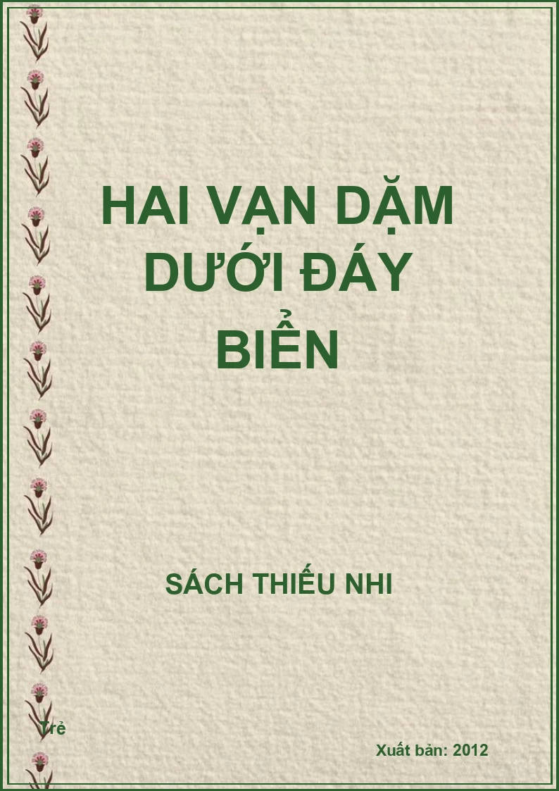 Hai vạn dặm dưới đáy biển (bổ sung)
