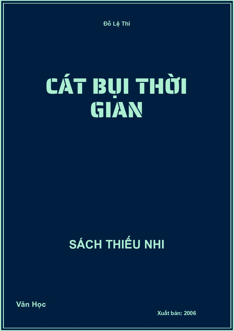 Cát bụi thời gian