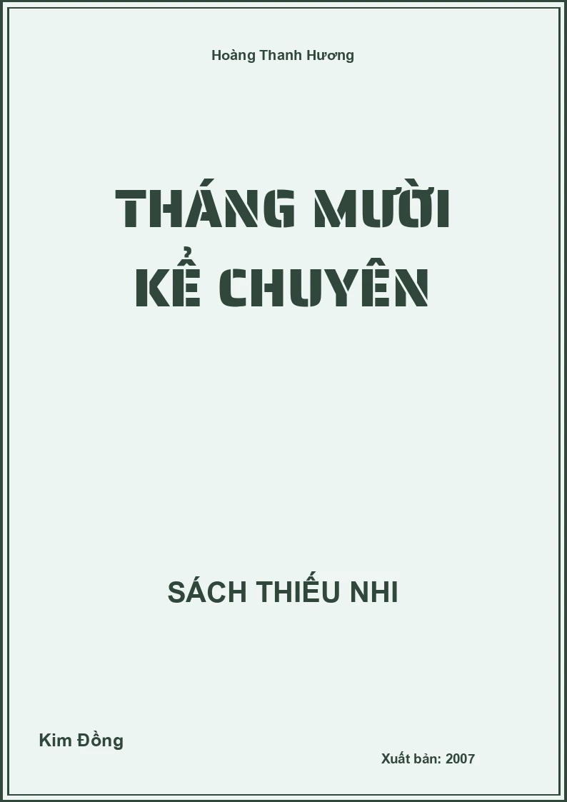 Tháng mười kể chuyện
