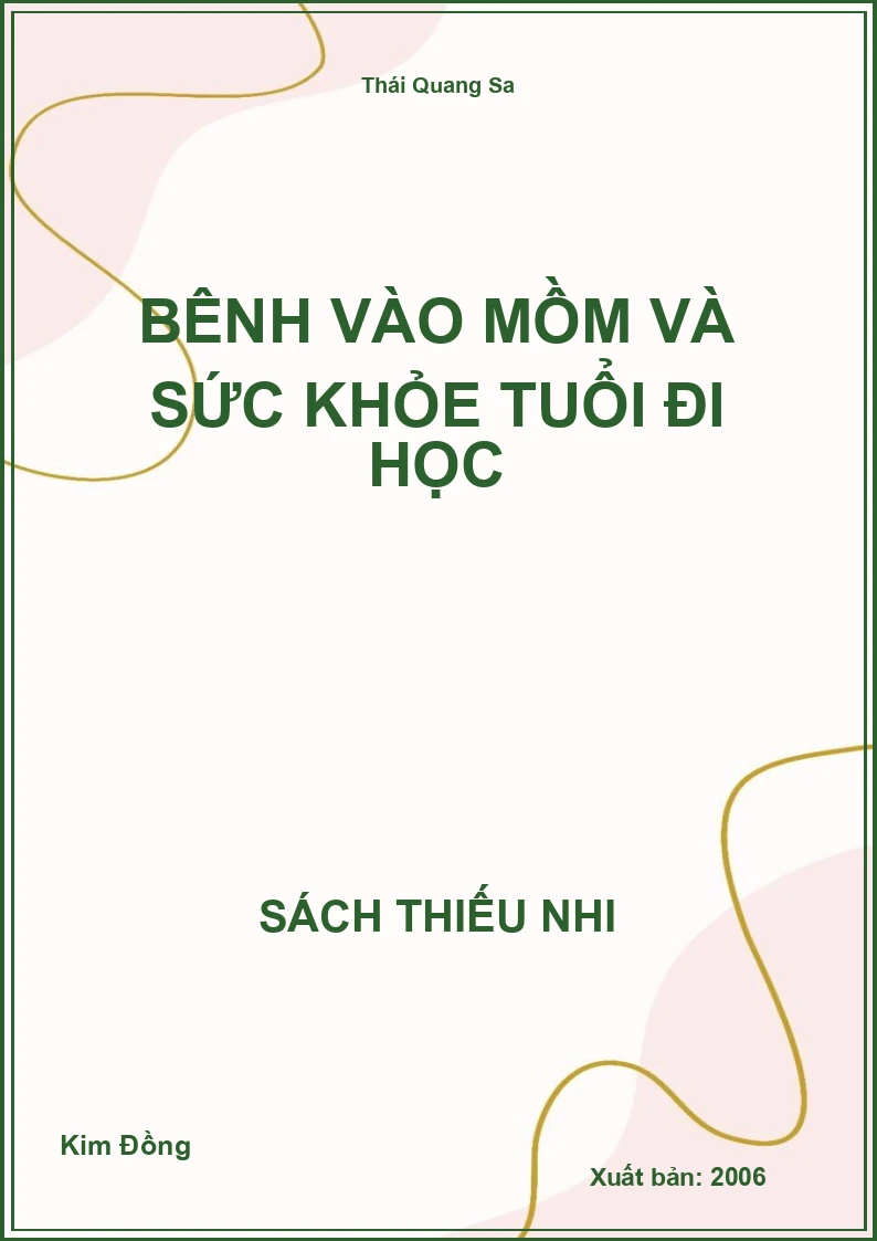 Bệnh vào mồm và sức khỏe tuổi đi học