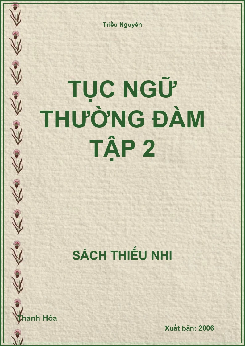 Tục ngữ thường đàm Tập 2