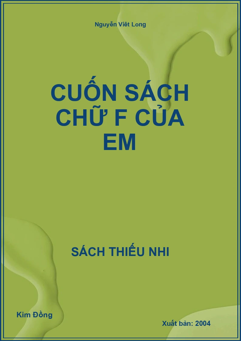 Cuốn sách chữ F của em