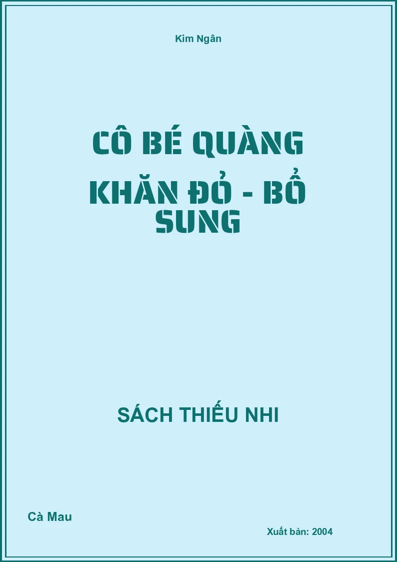 Cô bé quàng khăn đỏ - bổ sung