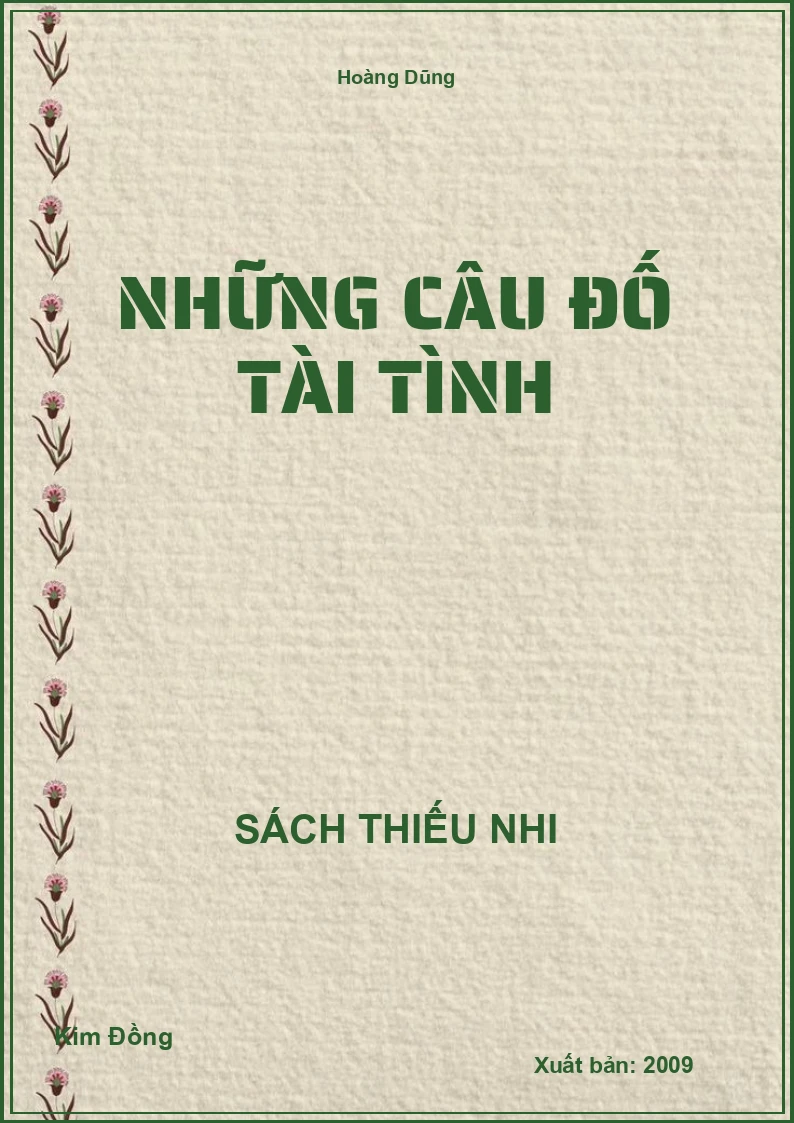 Những câu đố tài tình