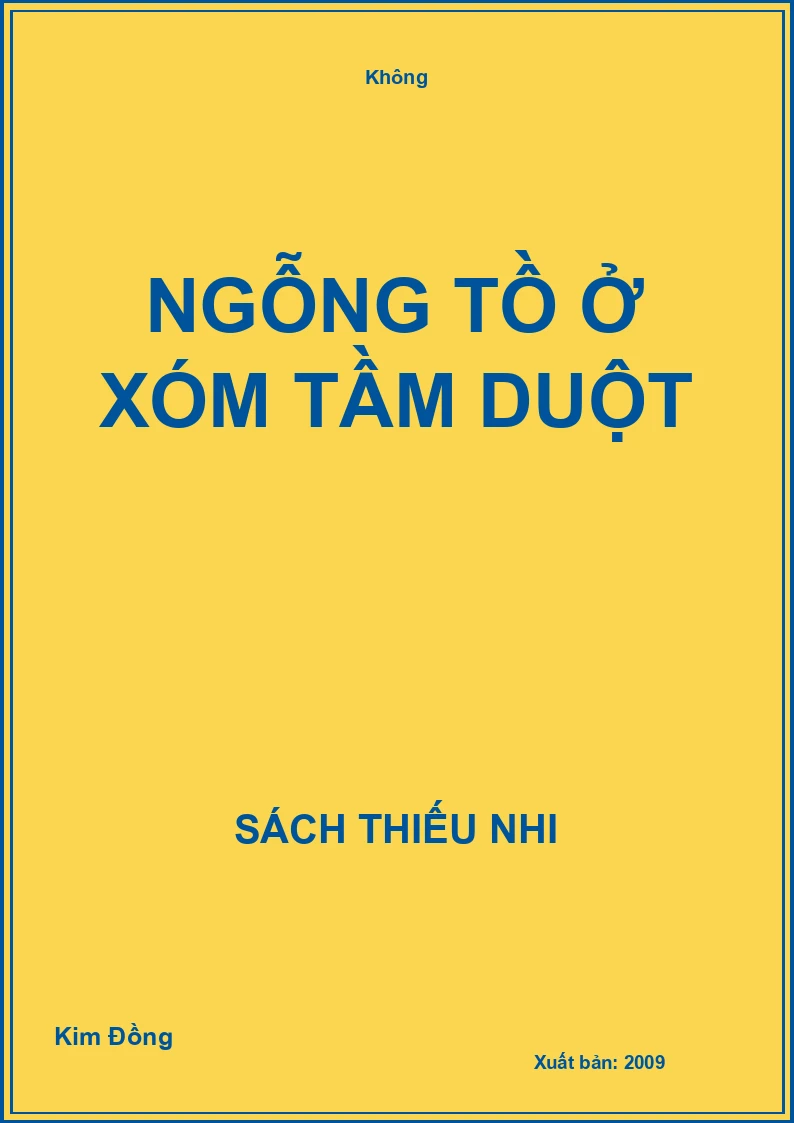 Ngỗng tồ ở xóm Tầm Duột