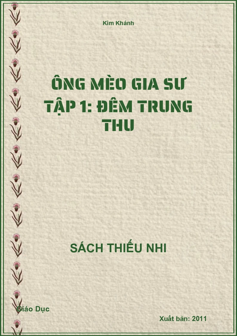 Ông mèo gia sư Tập 1: Đêm trung thu