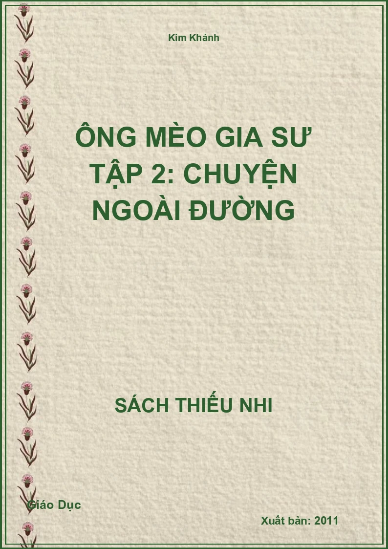 Ông mèo gia sư Tập 2: Chuyện ngoài đường