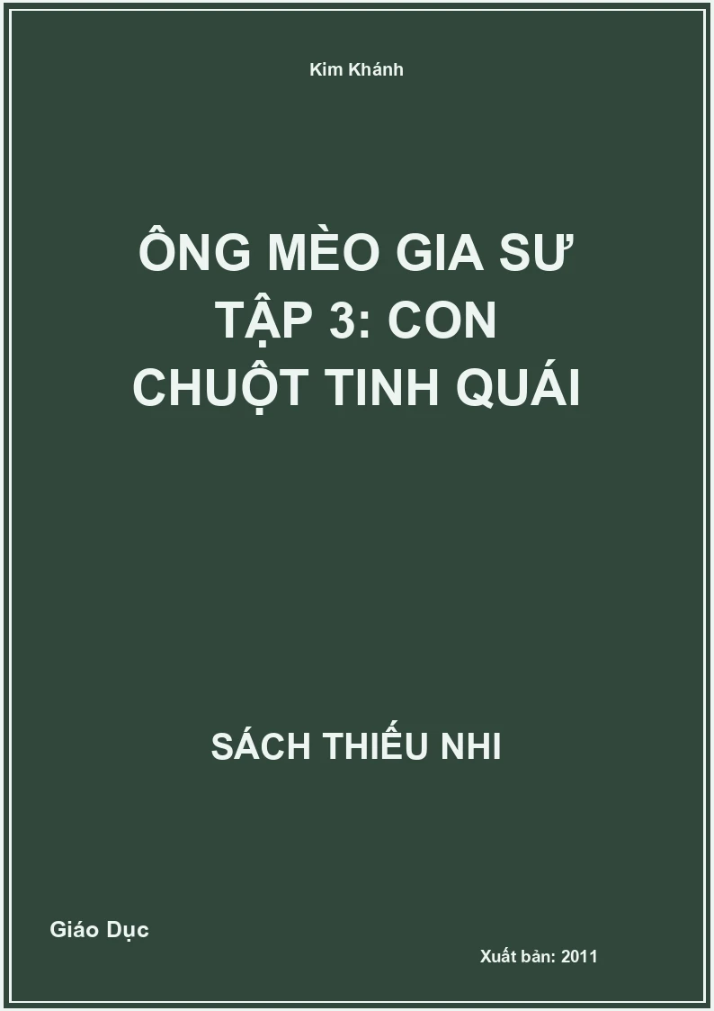 Ông mèo gia sư Tập 3: Con chuột tinh quái