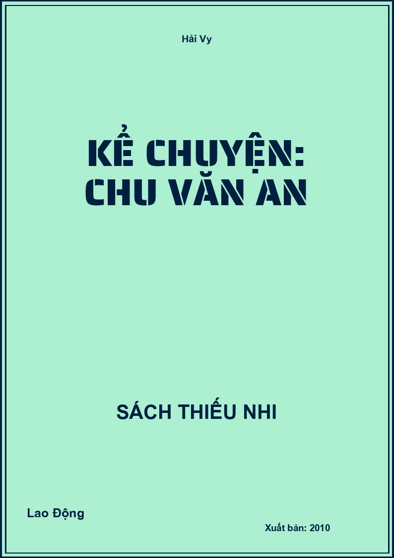 Kể chuyện: Chu Văn An