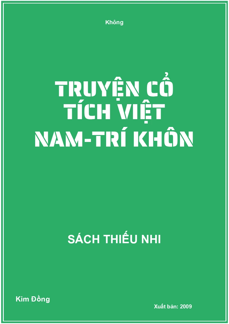Truyện cổ tích Việt Nam-Trí khôn
