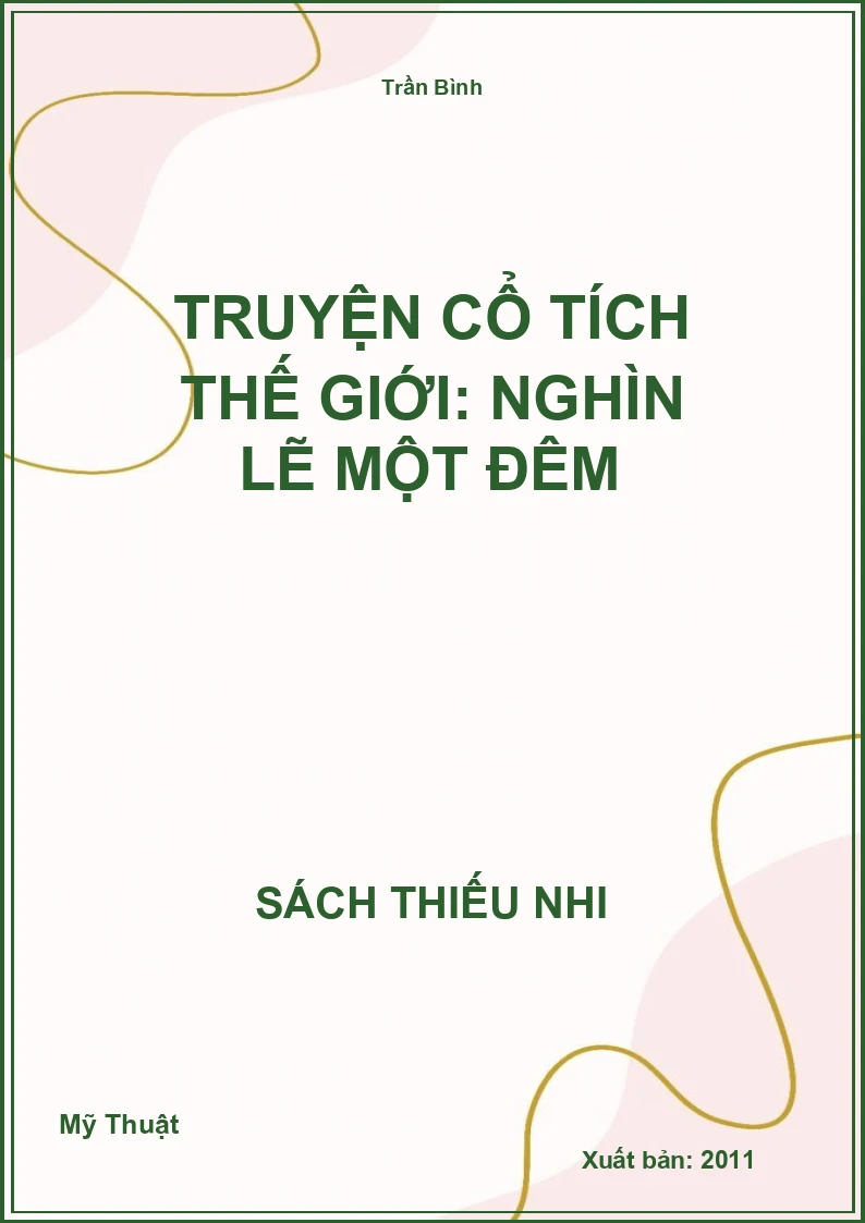 Truyện cổ tích thế giới: Nghìn lẽ một đêm