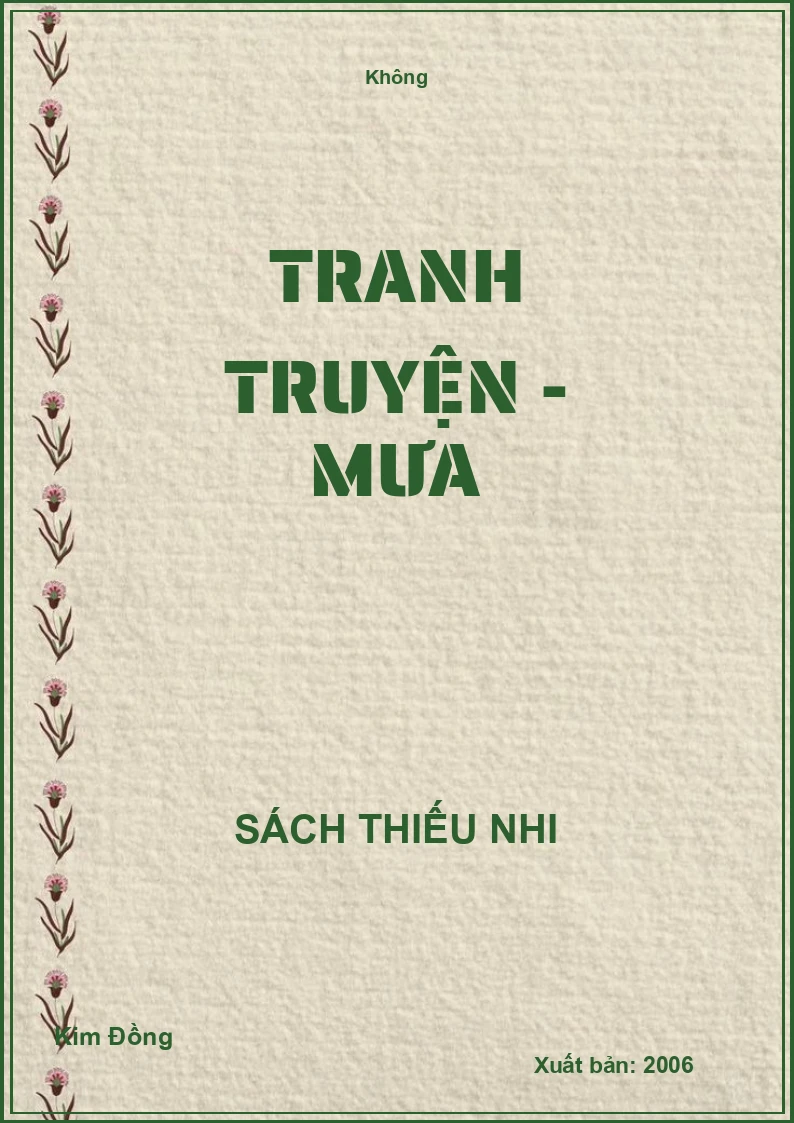 Tranh truyện - Mưa