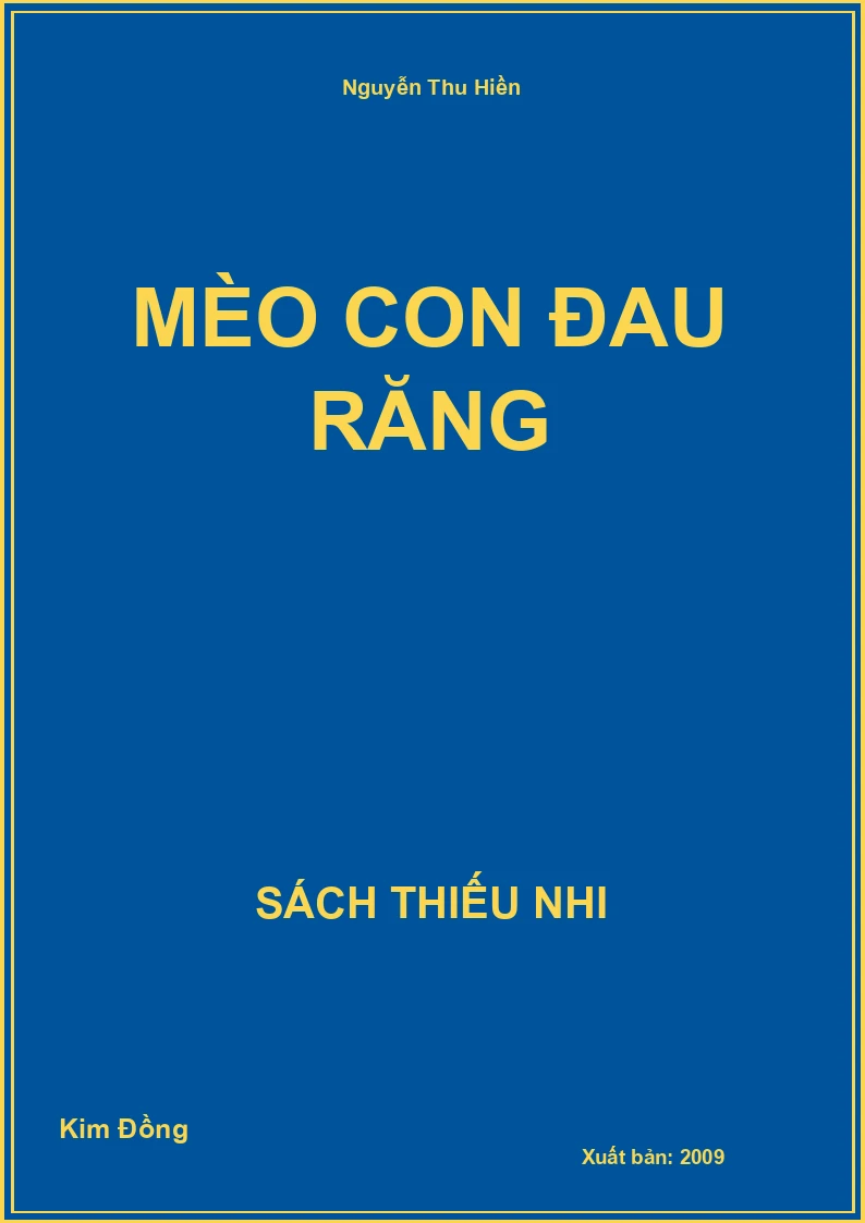 Mèo con đau răng