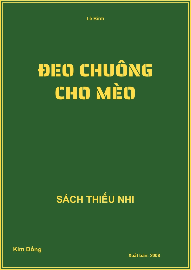 Đeo chuông cho mèo