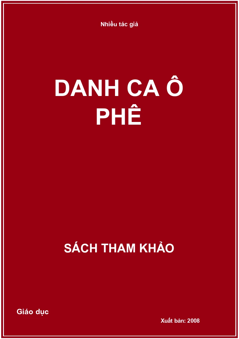Danh ca ô phê