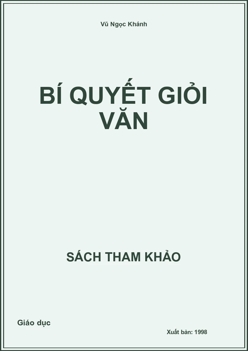 Bí quyết giỏi văn