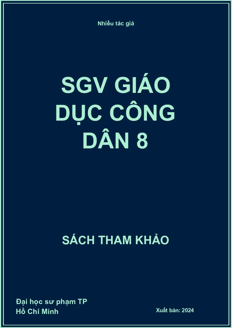 SGV Giáo dục công dân 8