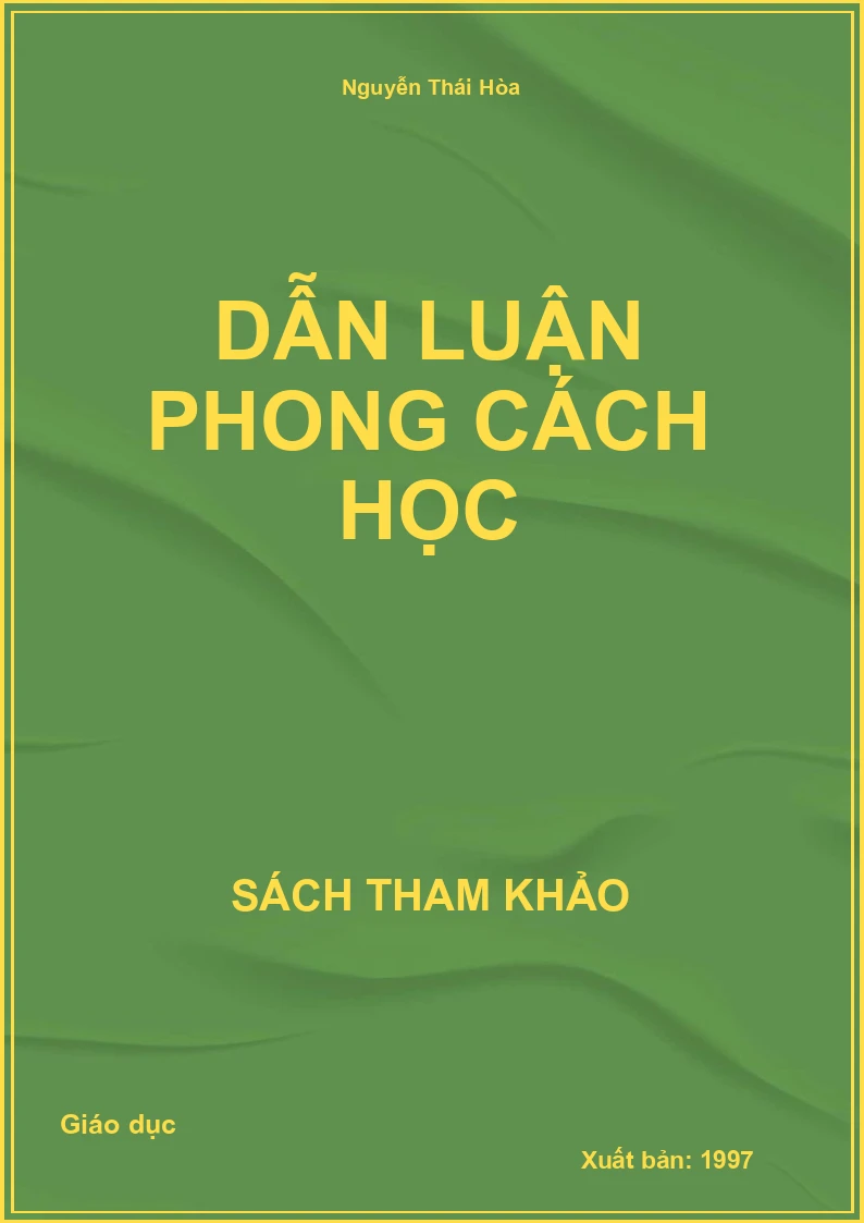 Dẫn luận phong cách học