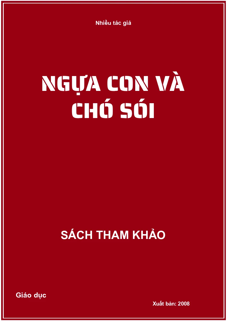 Ngựa con và chó sói