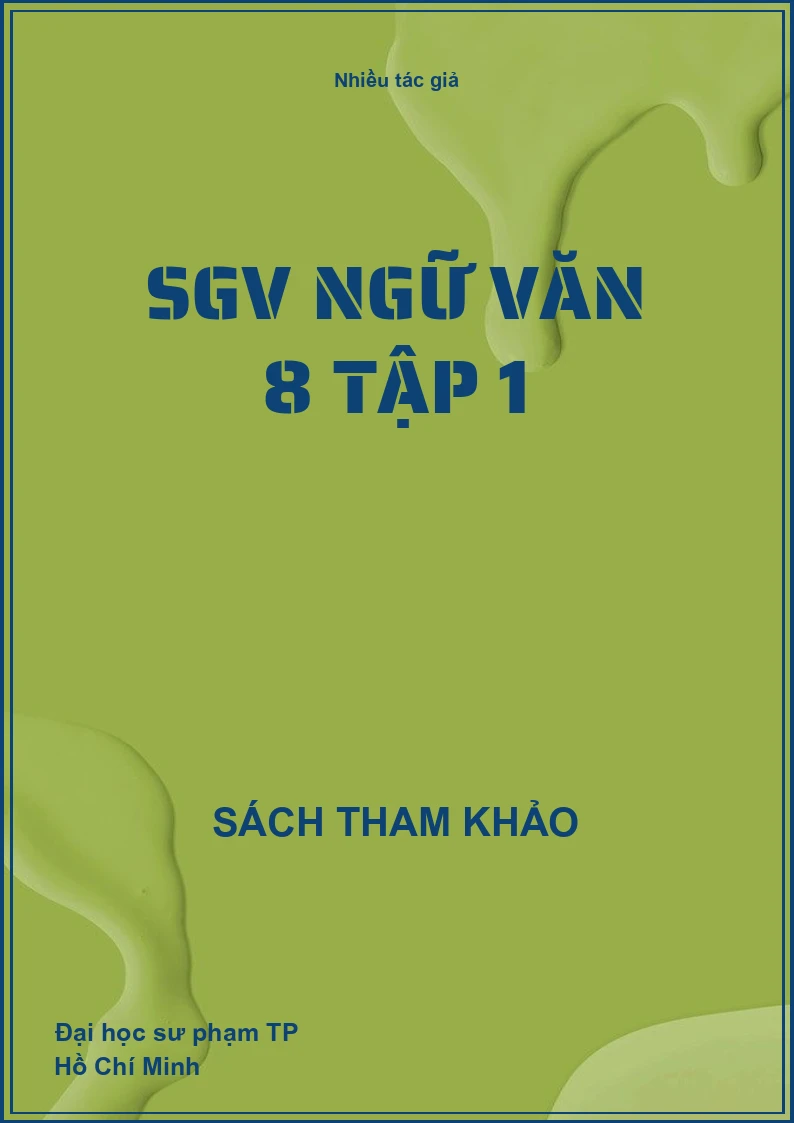 SGV Ngữ văn 8 Tập 1