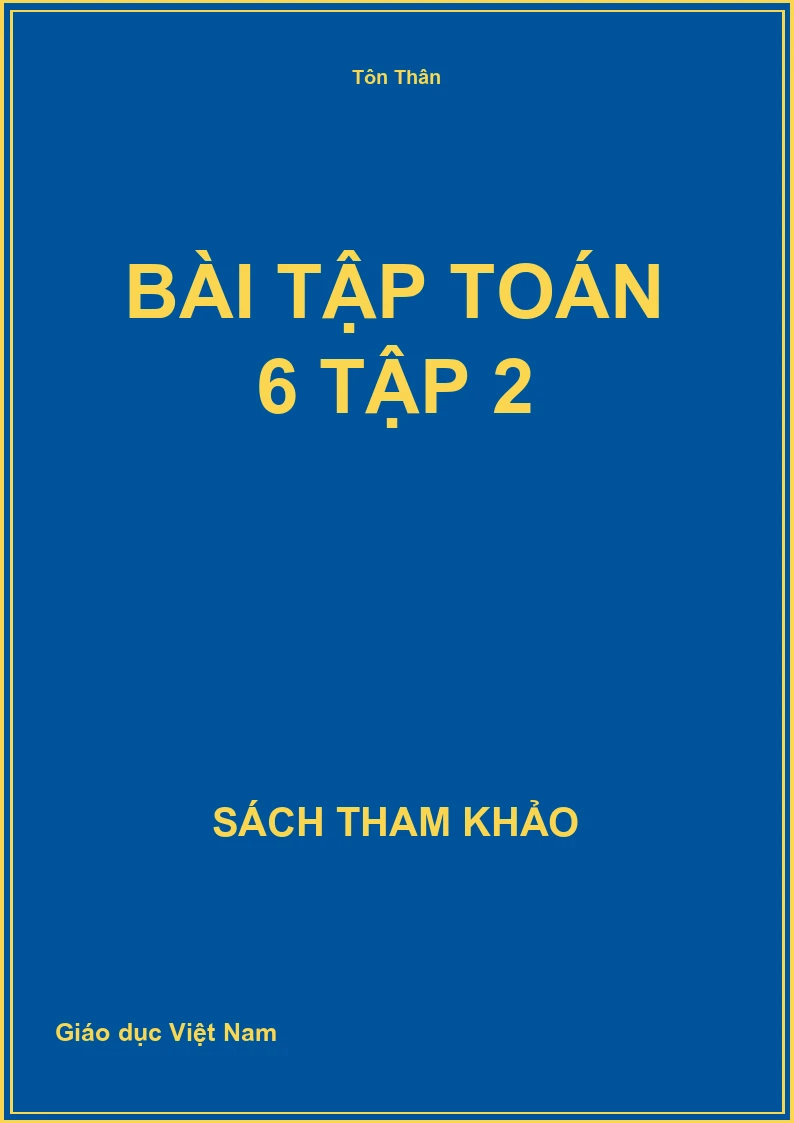 Bài tập Toán 6 tập 2