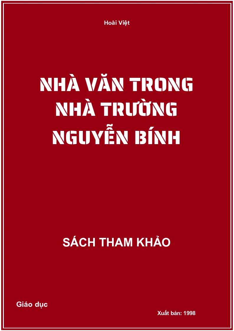 Nhà văn trong nhà trường Nguyễn Bính