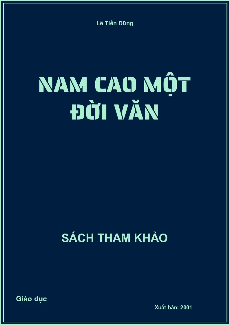 Nam Cao một đời văn