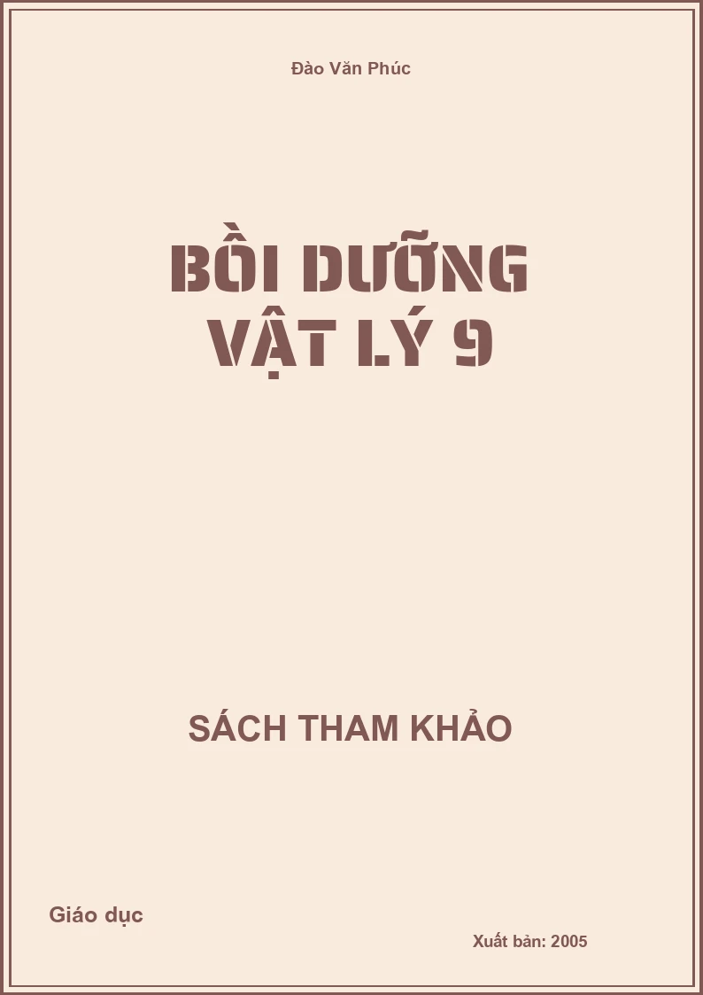 Bồi dưỡng Vật lý 9