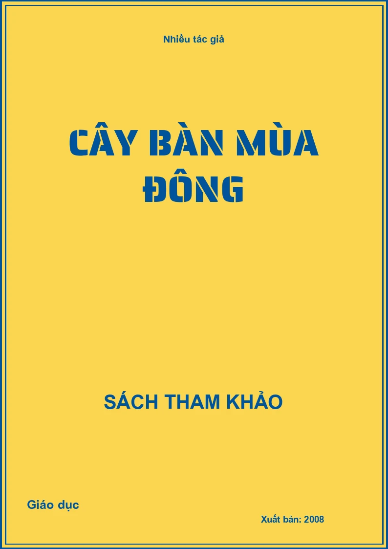 Cây bàn mùa đông