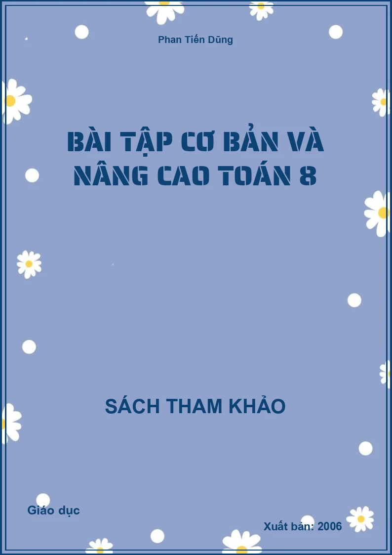 Bài tập cơ bản và nâng cao Toán 8