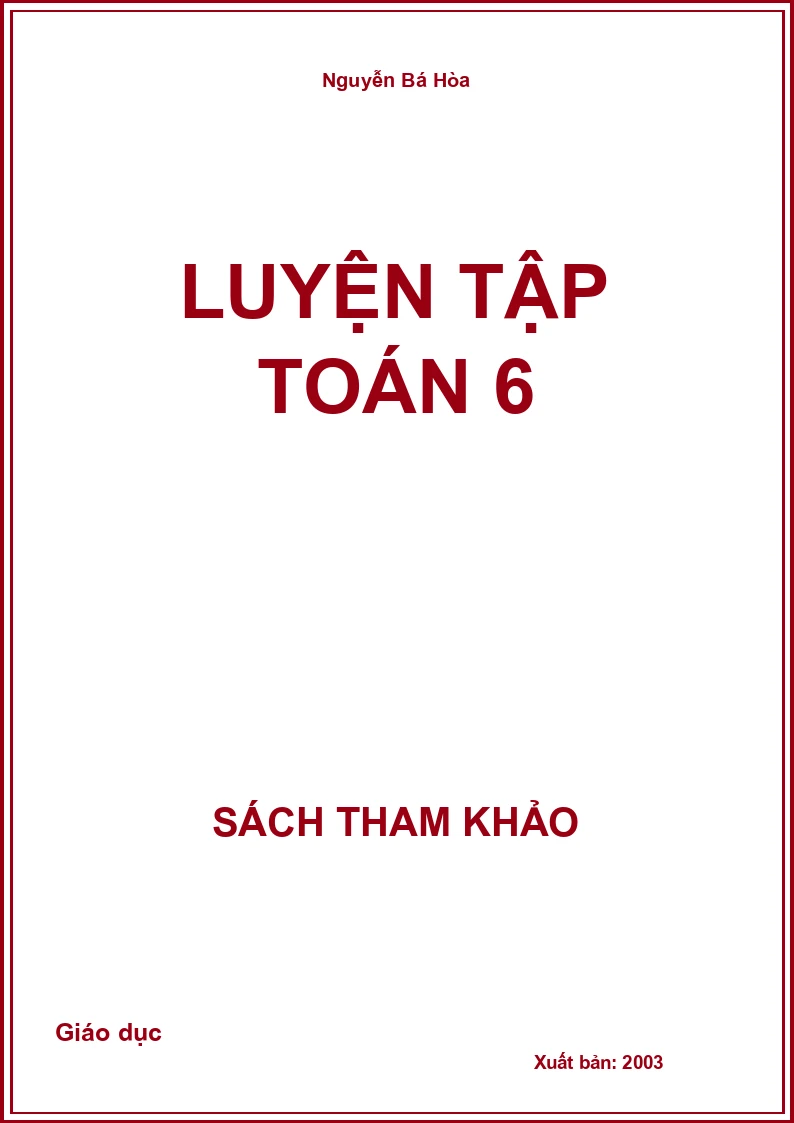 Luyện tập Toán 6