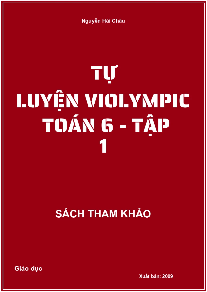 Tự luyện violympic Toán 6 - Tập 1