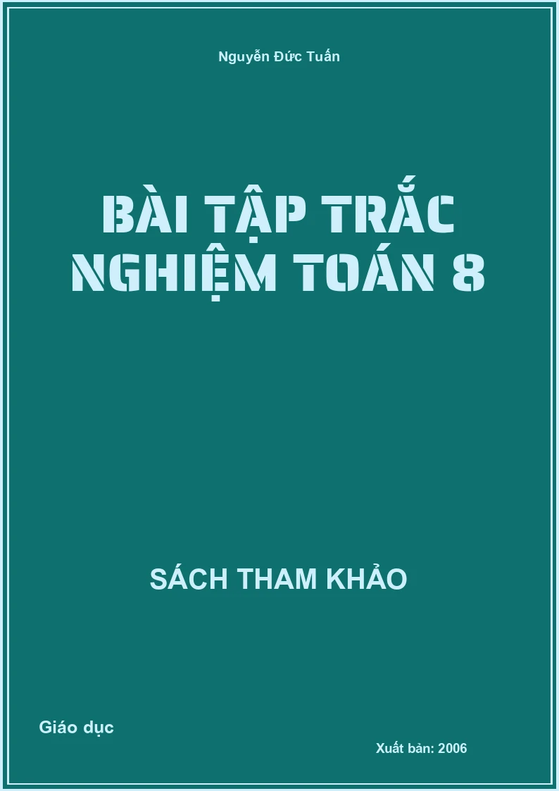 Bài tập trắc nghiệm Toán 8