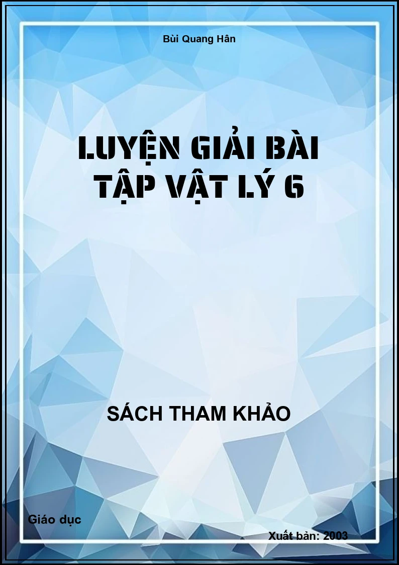 Luyện giải bài tập vật lý 6