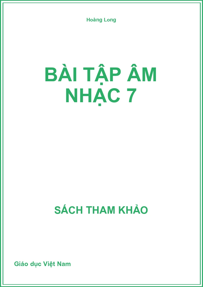 Bài tập Âm nhạc 7