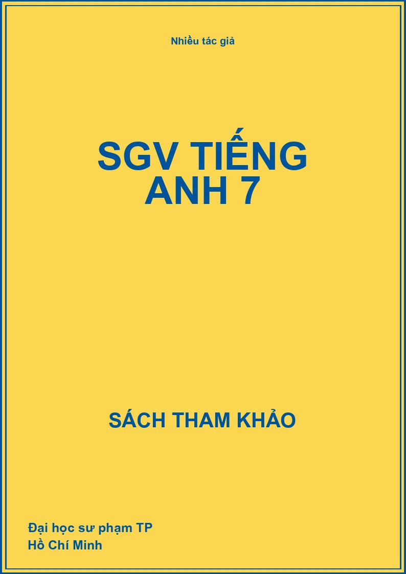 SGV Tiếng anh 7