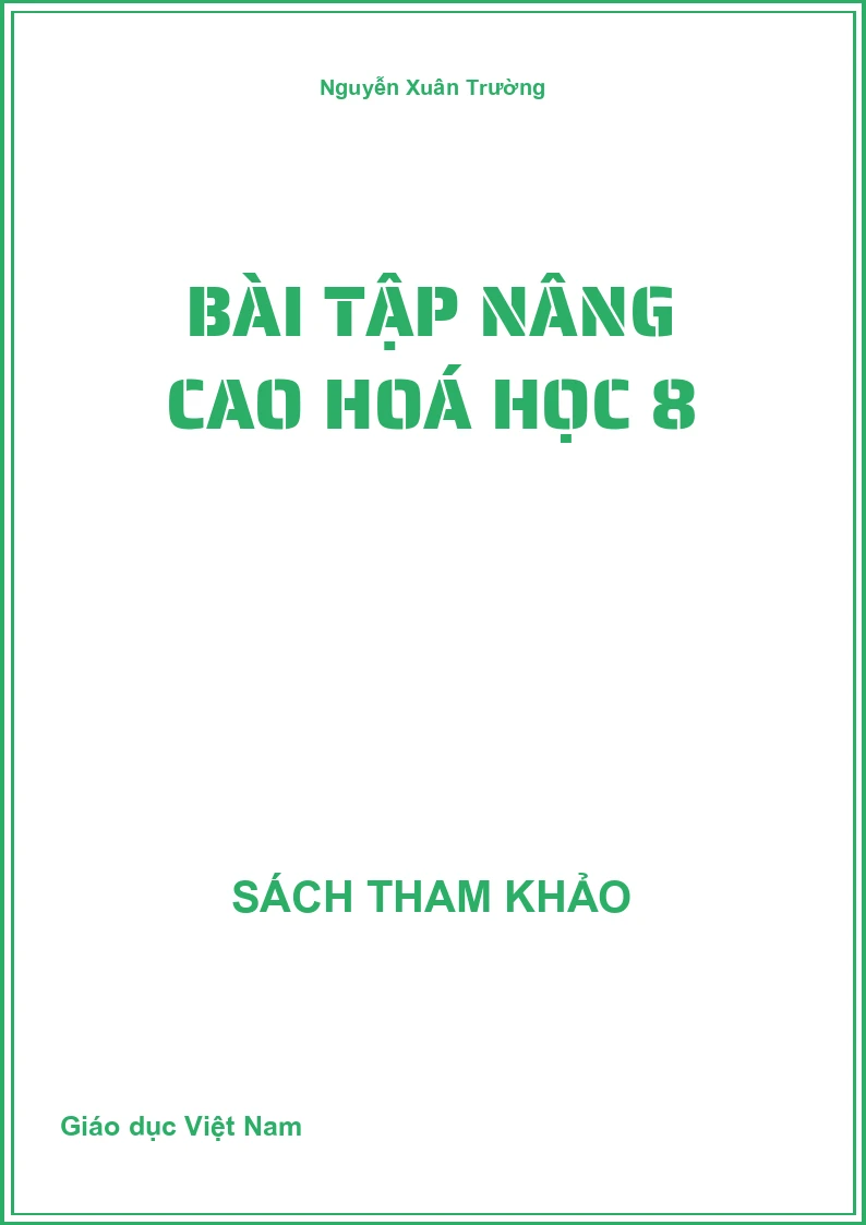 Bài tập nâng cao Hoá học 8