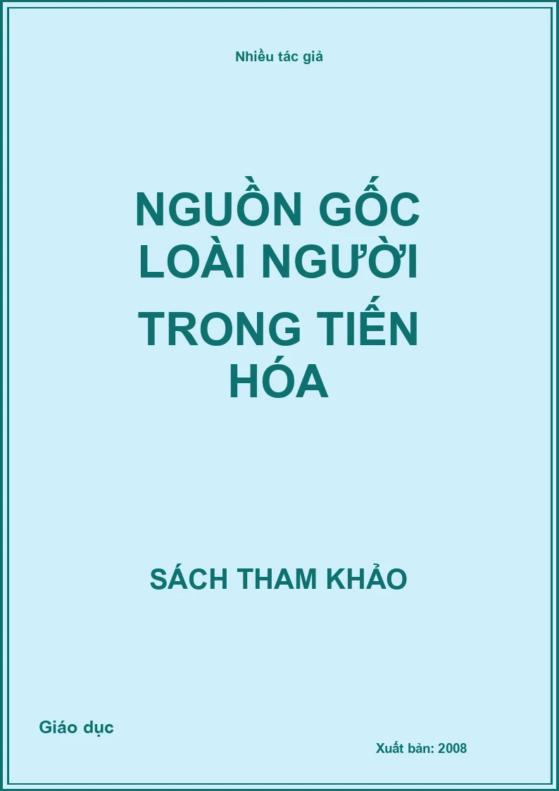 Nguồn gốc loài người trong tiến hóa