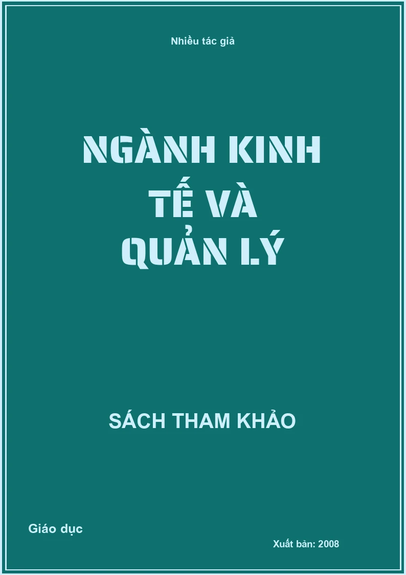 Ngành Kinh tế và Quản lý