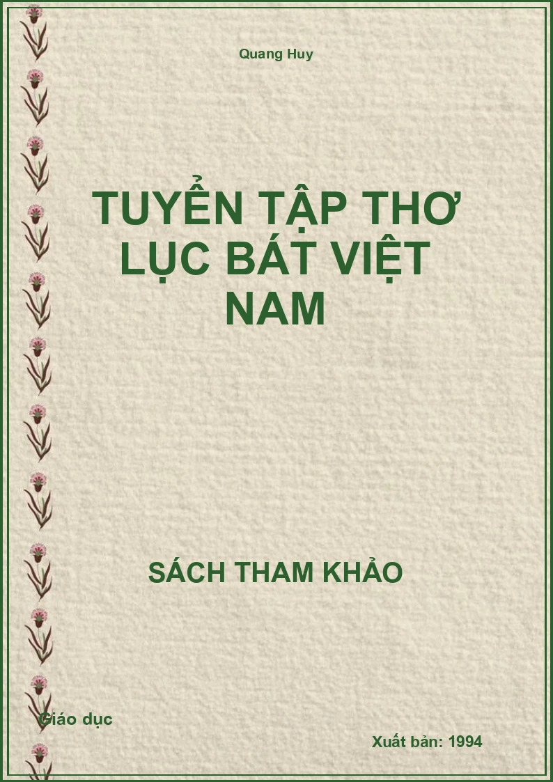 Tuyển tập thơ lục bát Việt Nam
