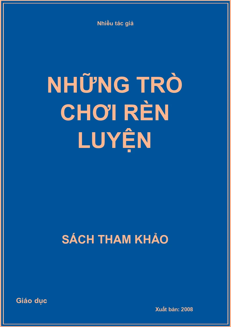 Những trò chơi rèn luyện